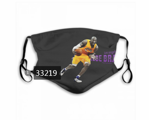 2021 NBA Los Angeles Lakers #24 kobe bryant 33219 Dust mask with filter->nba dust mask->Sports Accessory